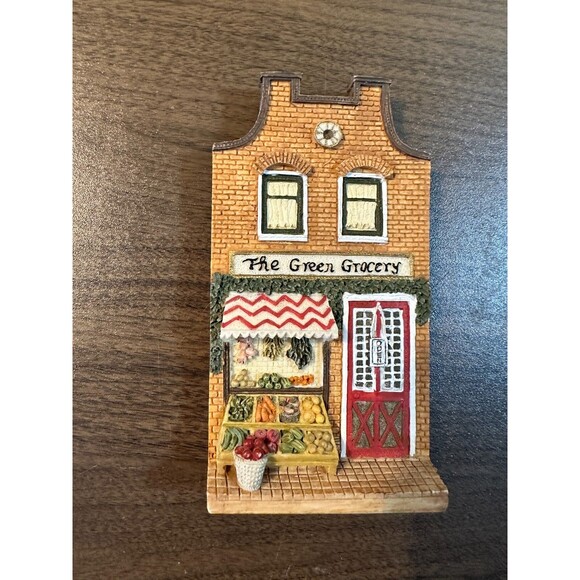 Woodbury Way Green Grocery Small Town Store Front Produce Food Facade w/ Hanger - Picture 1 of 5